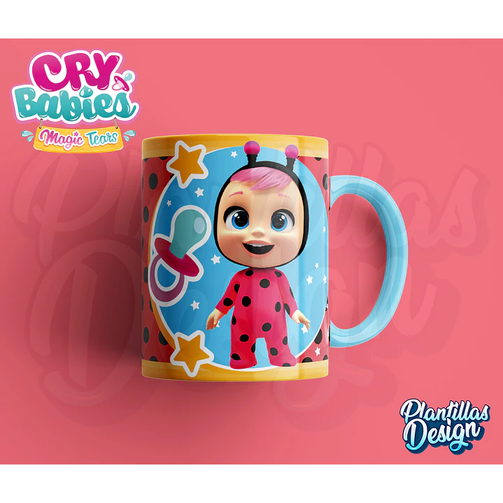 7 Artes Caneca Baby Crys Editável em Photoshop 3