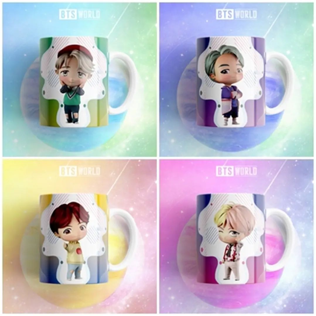 7 Artes Caneca BTS World Editável em Photoshop 2