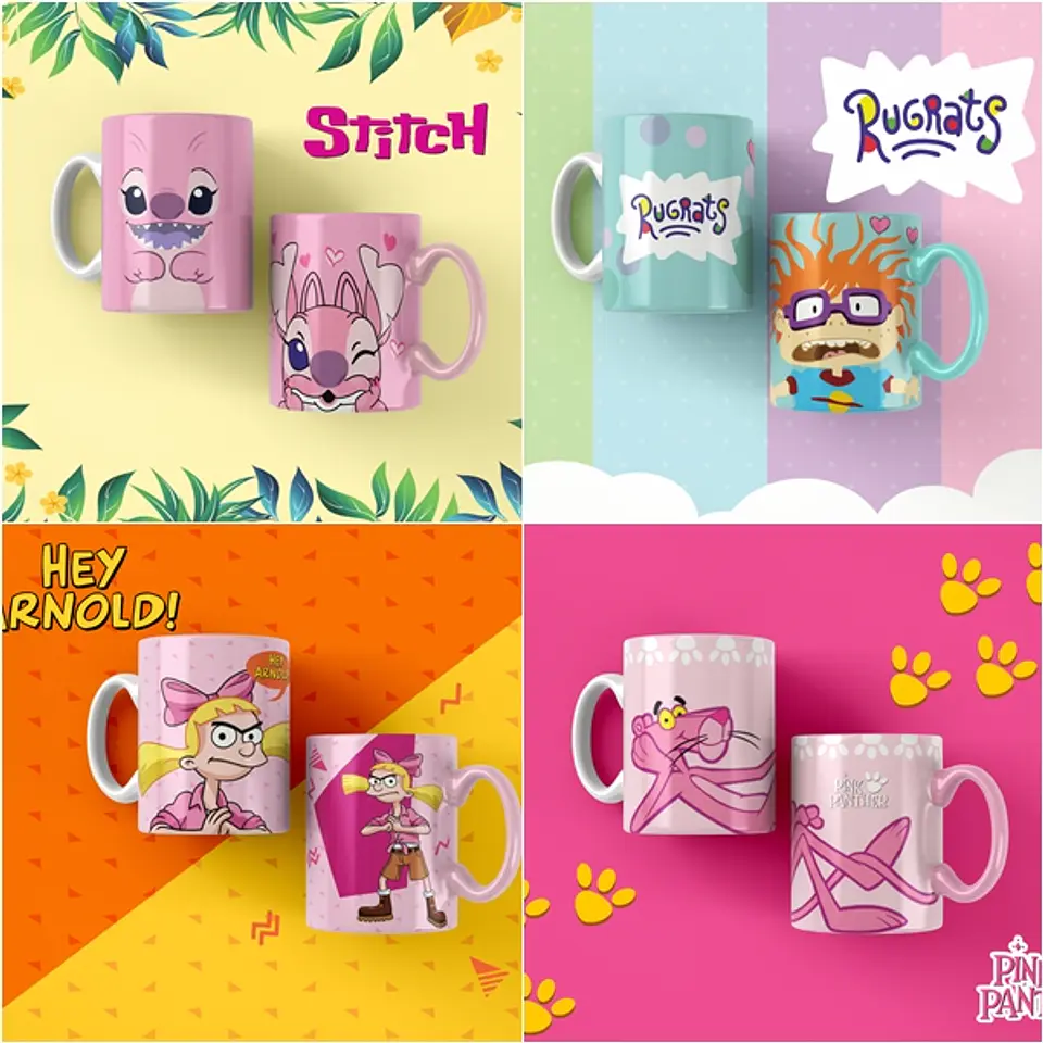 26 Artes para Caneca Infantil Criança Editável em Corel Draw 1