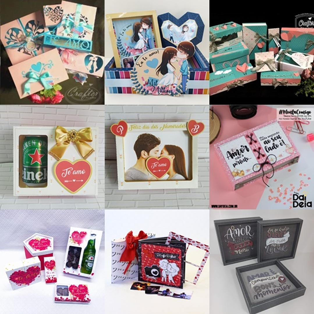 Pacote Kit Arquivo de Corte Dia dos Namorados 21 Silhouette 6