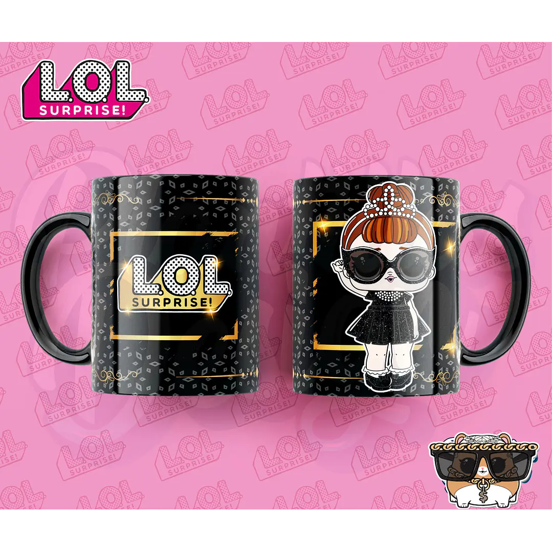 15 Artes Caneca LOL Suprise Editável em Photoshop 5