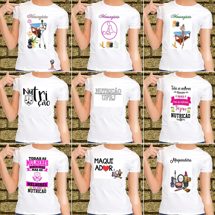 36 Artes Caneca Profissões e Cursos Feminino Editável em Photoshop 3