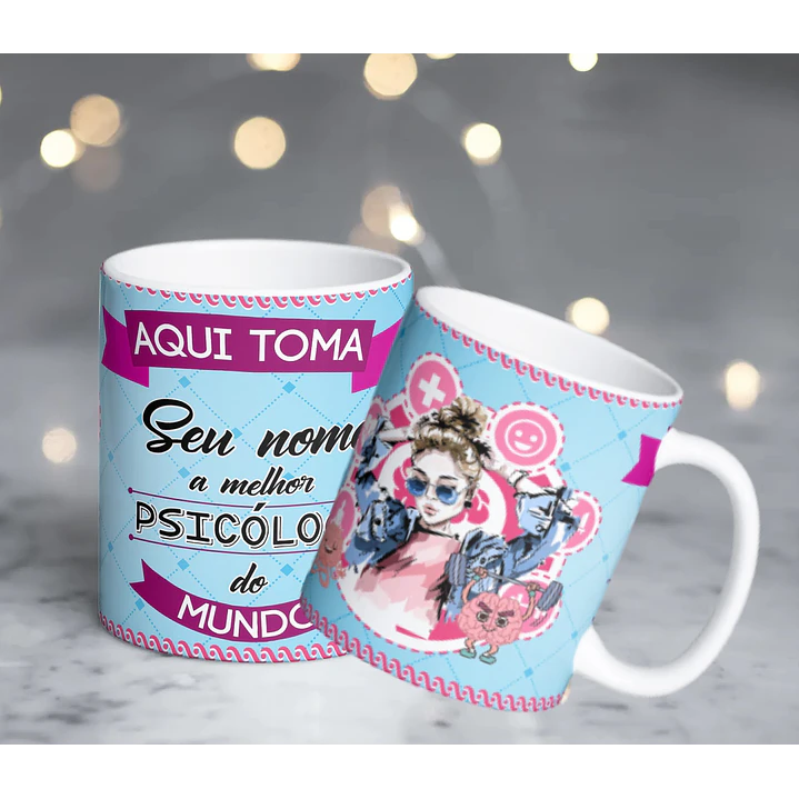 82 Artes para Caneca Profissões Editável em Corel Draw 5