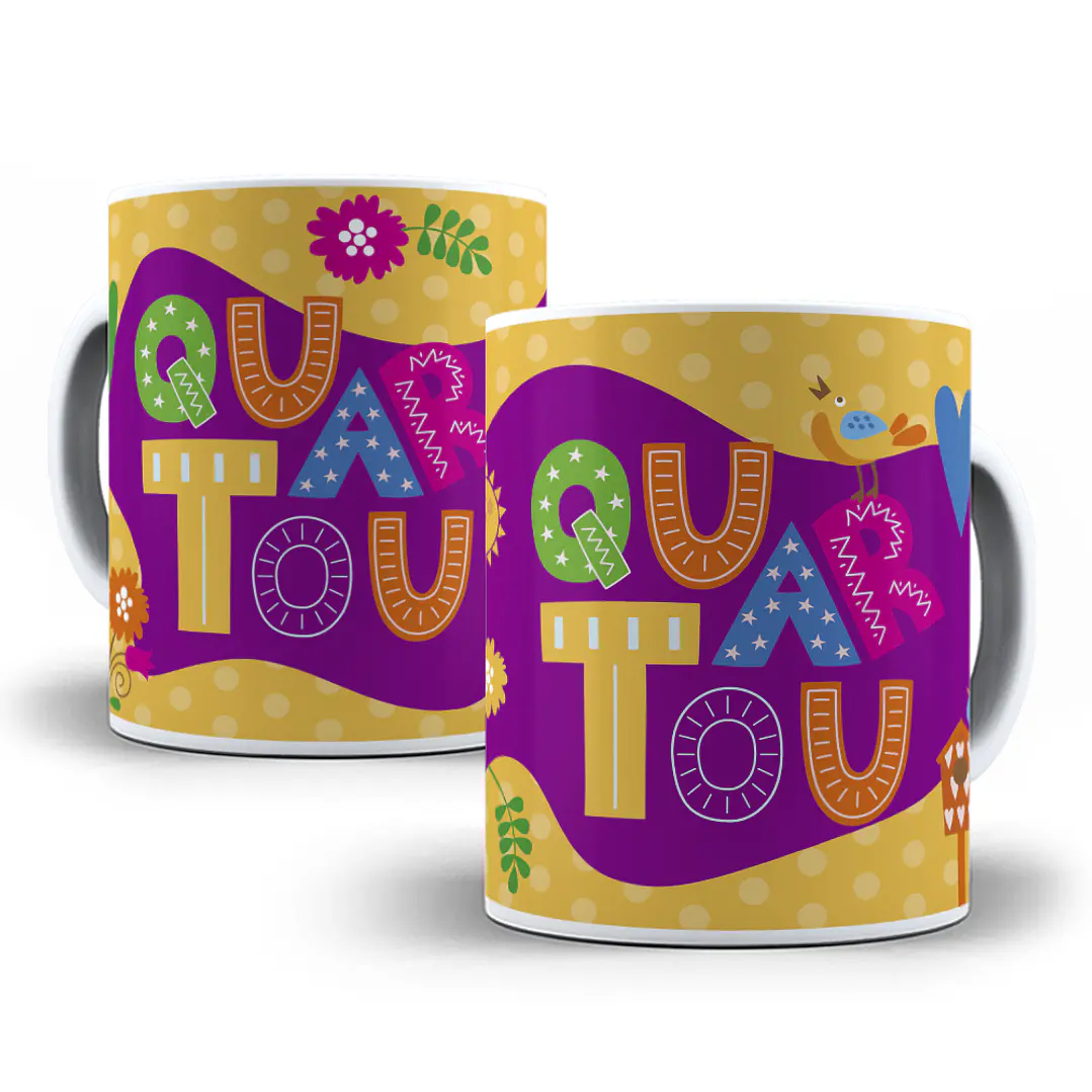 7 Artes para Caneca Dia da Semana Editável em Corel Draw 2