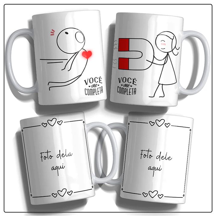 12 Artes para Caneca Dia dos Namorados Você Me Completa Arquivo em Jpge/Png 1
