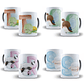 26 Artes para Caneca Alfabetos Cute Editável em Corel Draw - Thumbnail 5