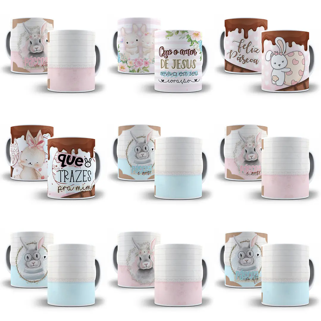 26 Artes para Caneca Pascoa Arquivo em Jpge/Png 2