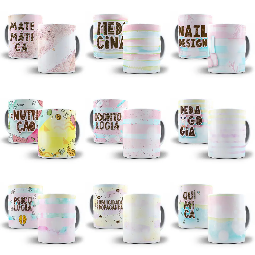 43 Artes para Caneca Profissões Arquivo em Jpge/Png 4
