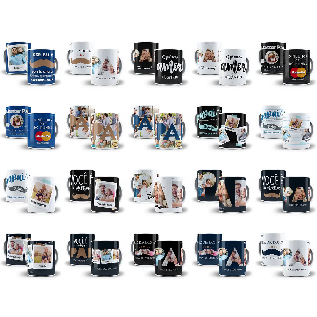 62 Artes para Caneca Dia dos Pais Arquivo em Jpge/Png 1