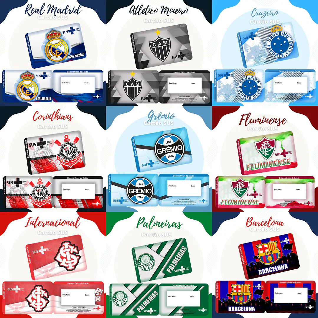 70 Artes para Cartão SUS Arquivo em Jpge/Png 3