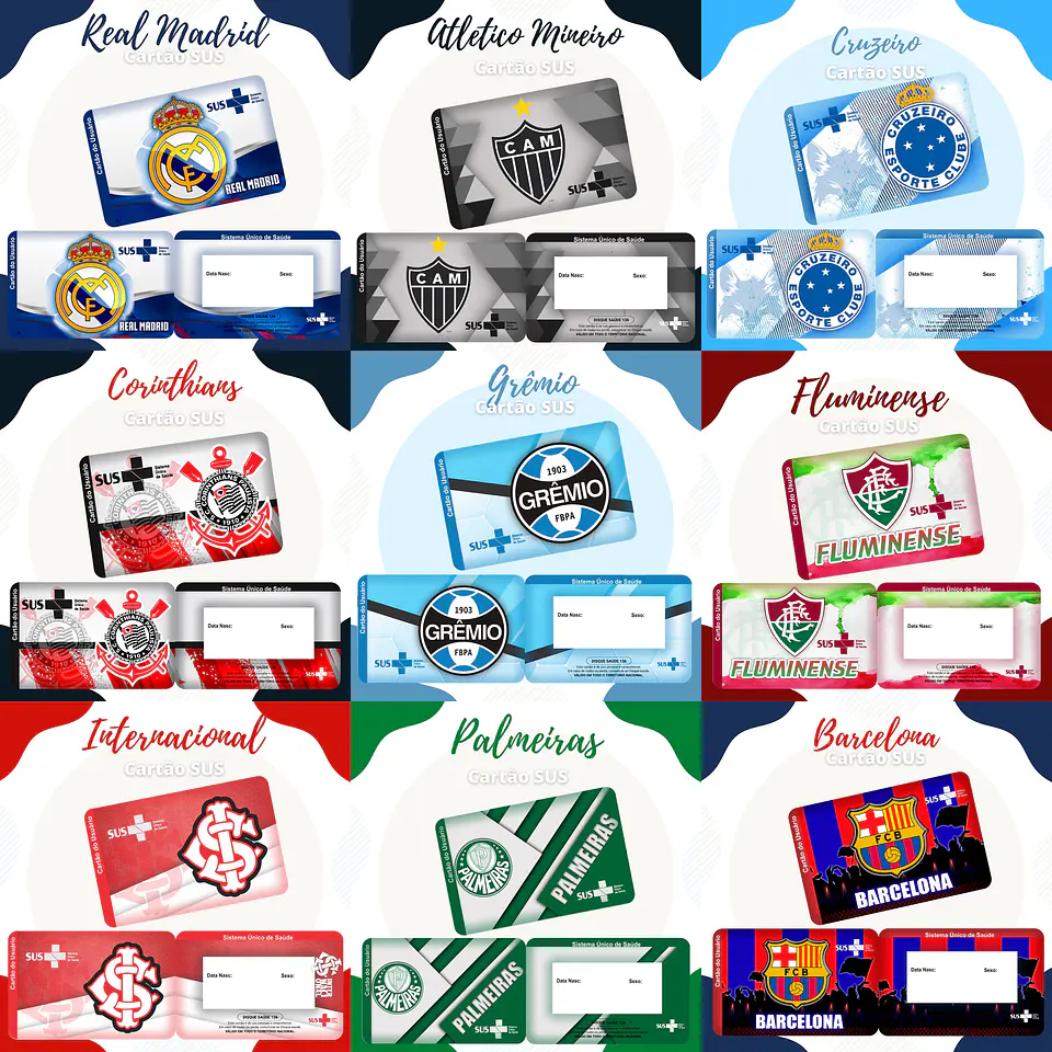 70 Artes para Cartão SUS Arquivo em Jpge/Png 3