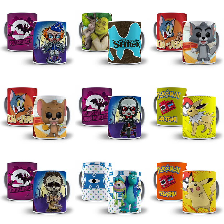 78 Artes Caneca Sublimação Temas Variados Editável em Photoshop 3