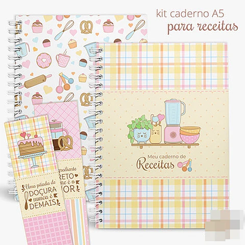 Artes para Caderno de Receitas Arquivo em Pdf