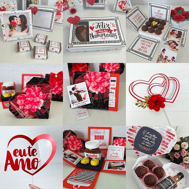 Pacote Artes Arquivos de Corte Dia dos Namorados Silhouette 3