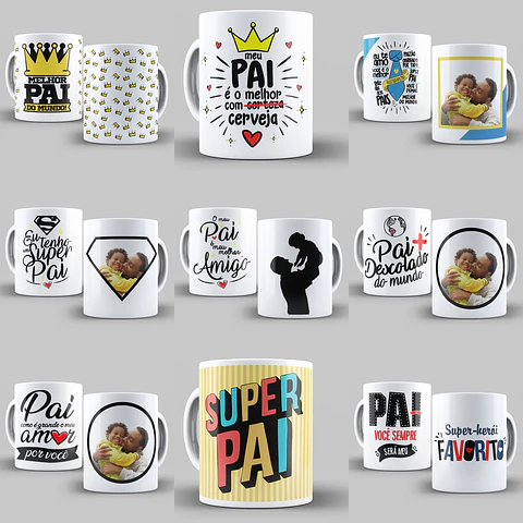 Mega Pacote Dia dos Pais 1.0 Sublimação Arquivos Diversos