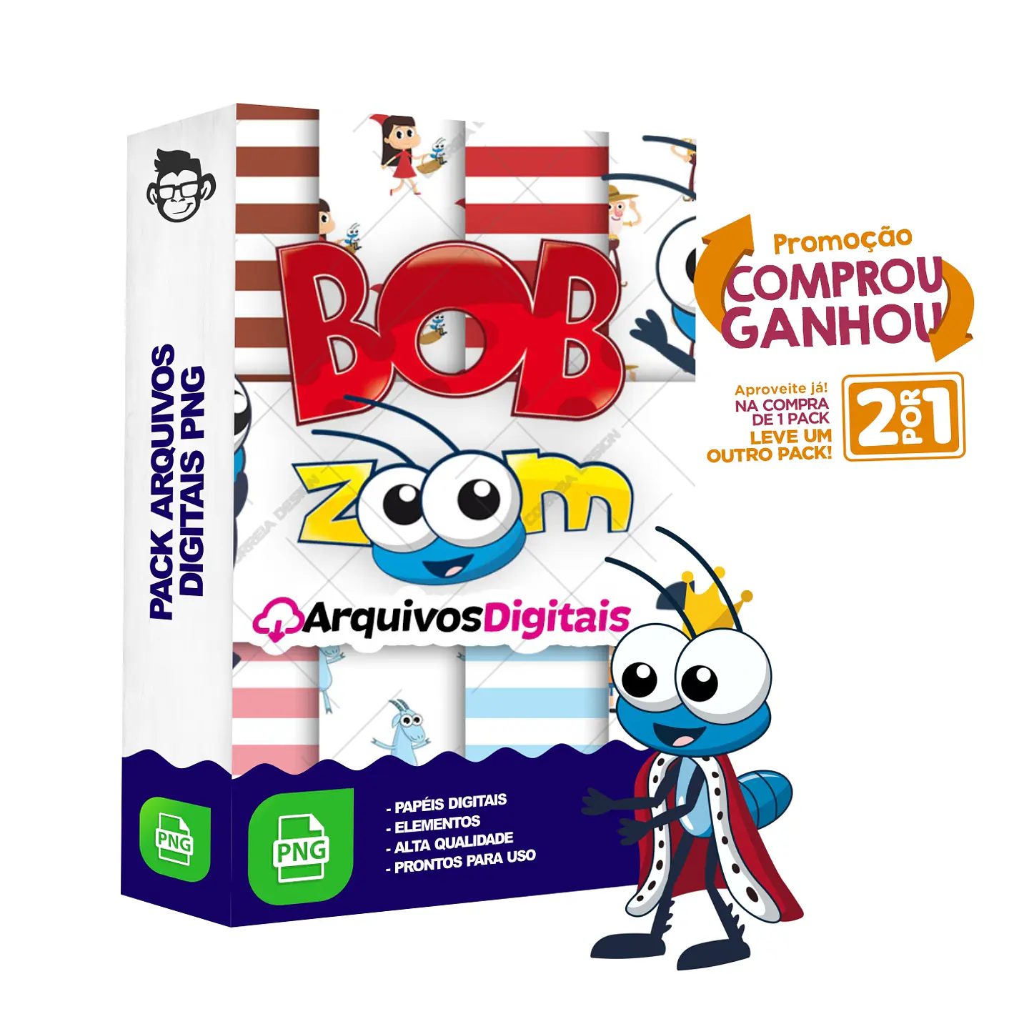 Kit Digital Bob Zoom sem fundo Png 1