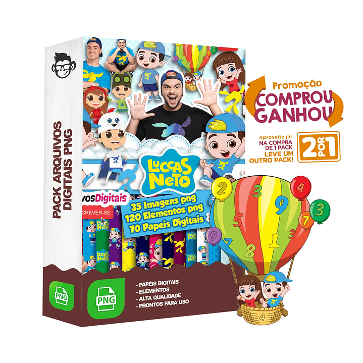 Kit Digital Lucas Neto sem fundo Png 1