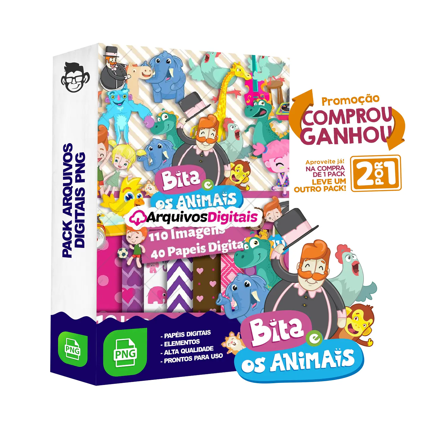 Kit Digital Mundo Bita sem fundo Png 1