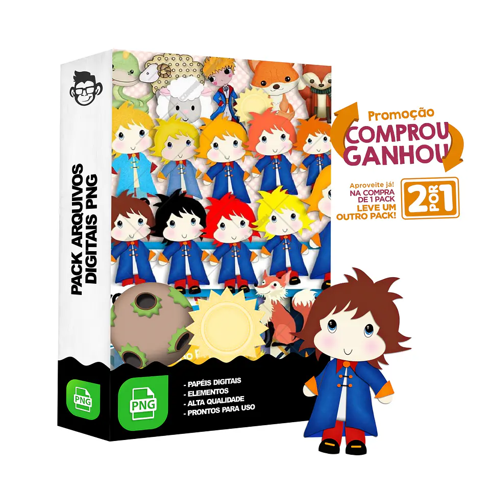 Kit Digital O Pequeno Principe sem fundo Png 1