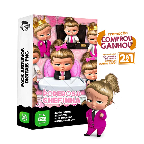 Kit Digital Poderosa Chefinha sem fundo Png