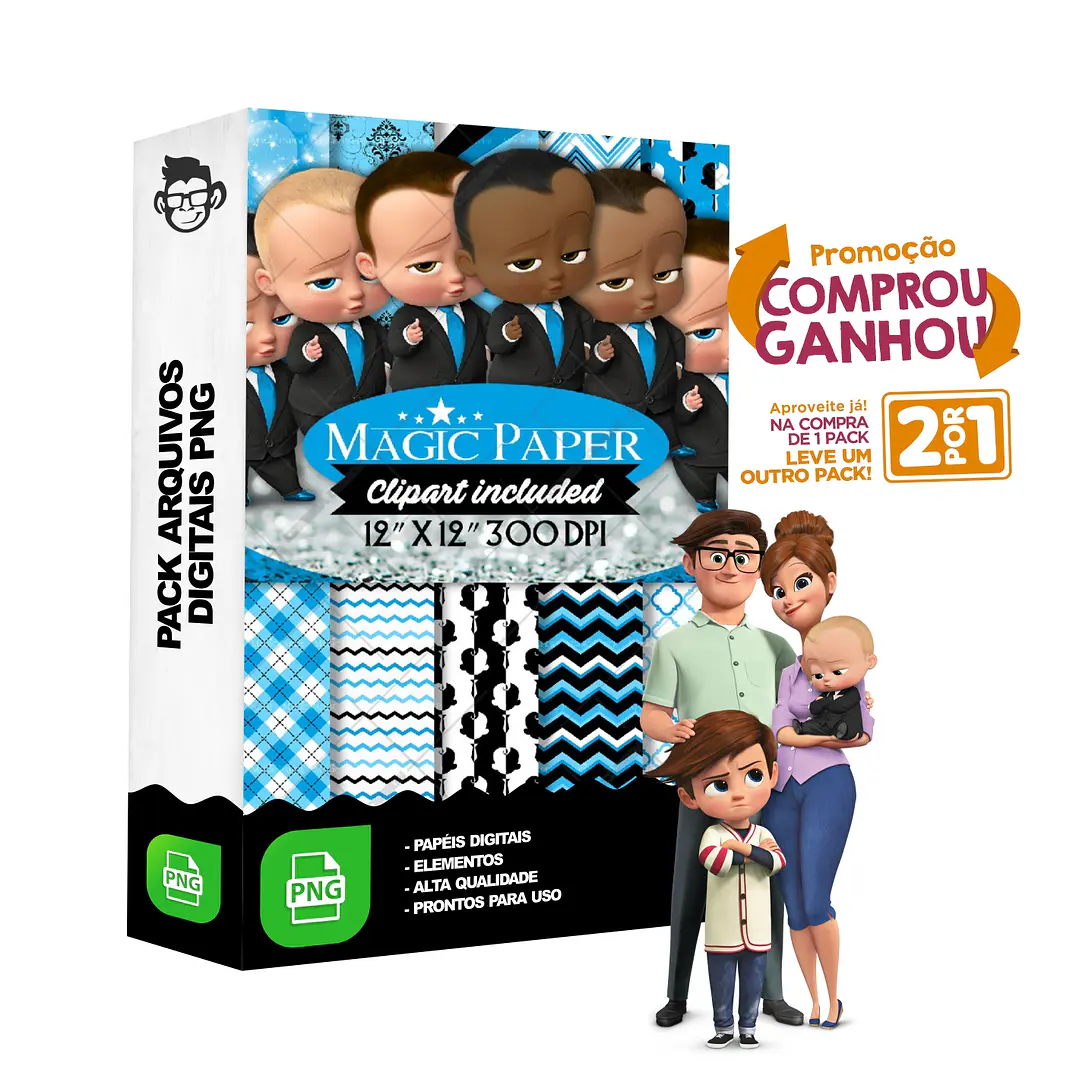 Kit Digital Poderoso Chefinho 2 sem fundo Png 1
