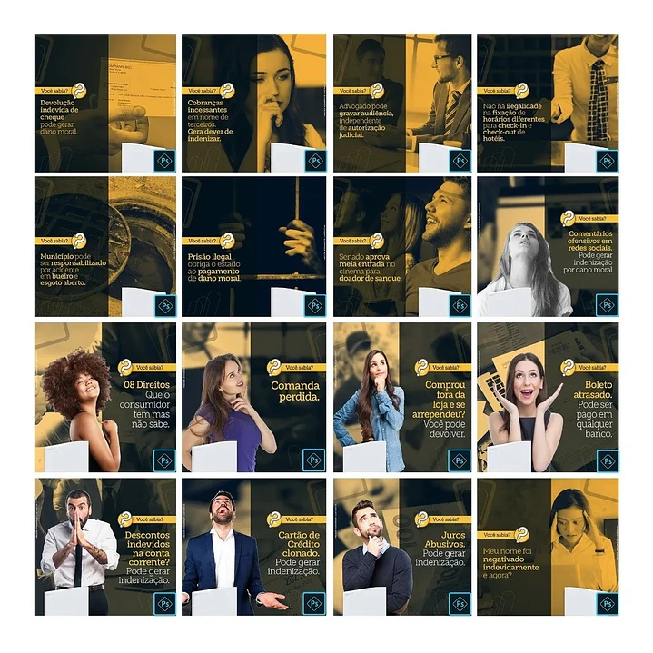 50 Artes Mídias Sociais Advogados Editáveis Photoshop 1