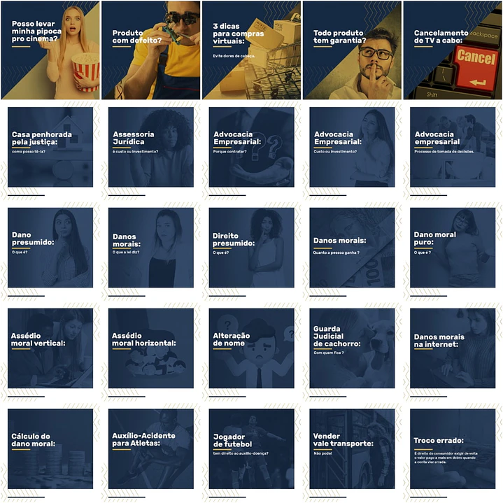 175 Artes Mídias Sociais Advogados Editáveis Photoshop 4