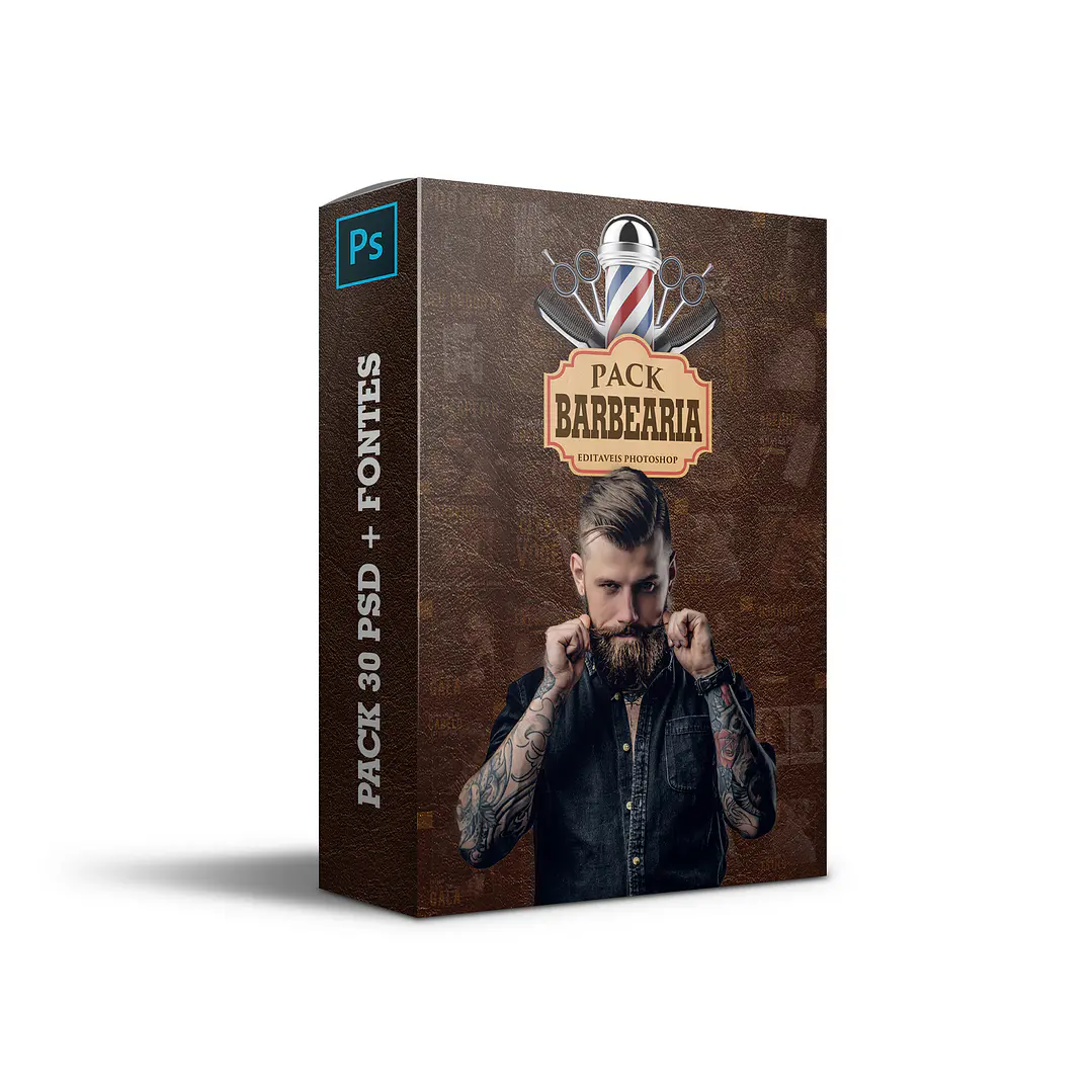 30 Artes Mídias Sociais Barbearia Cabeleireiro Editáveis Photoshop 3