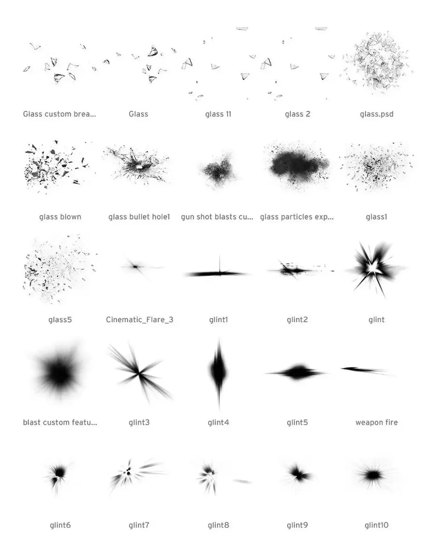 400 Brushes e Lens para Photoshop 4