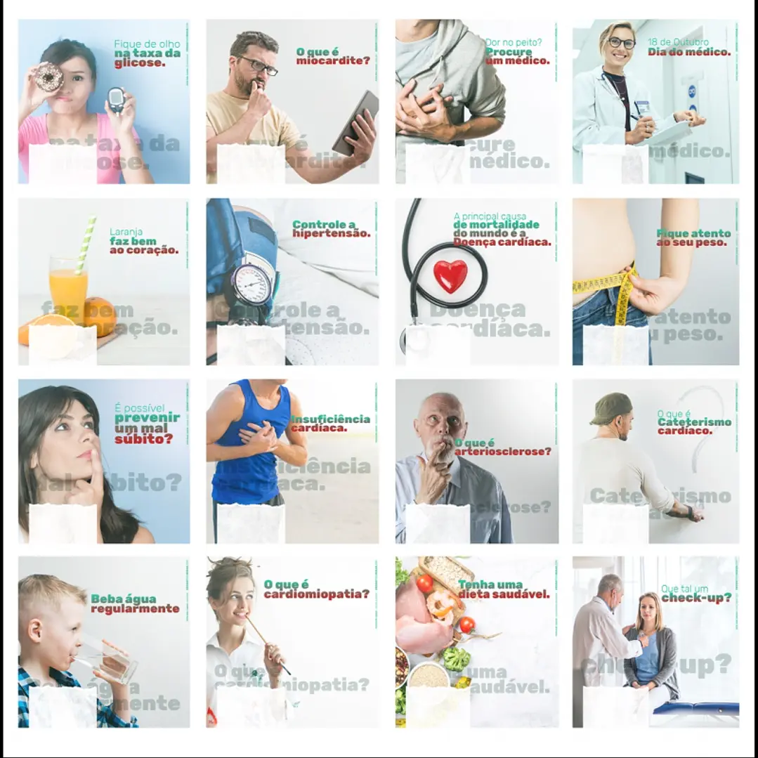 130 Artes Mídias Sociais Cardiologista Editáveis Photoshop 3