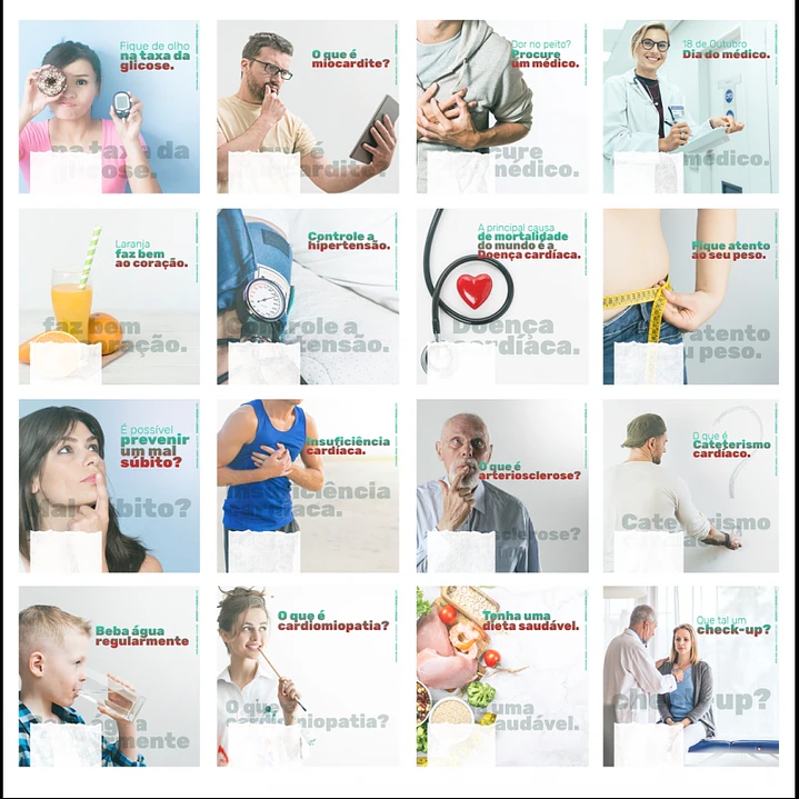 130 Artes Mídias Sociais Cardiologista Editáveis Photoshop 3
