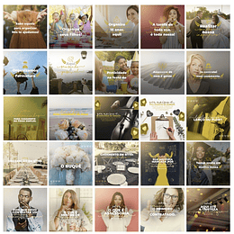 130 Artes Mídias Sociais Cerimonial Casamentos Editáveis Photoshop