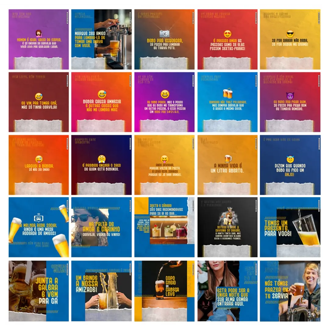 130 Artes Mídias Sociais Cervejaria Bar Bares Distribuidora de Bebidas Editáveis Photoshop 2