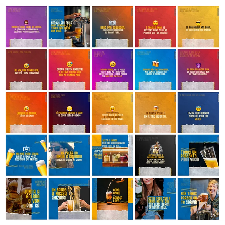 130 Artes Mídias Sociais Cervejaria Bar Bares Distribuidora de Bebidas Editáveis Photoshop 2