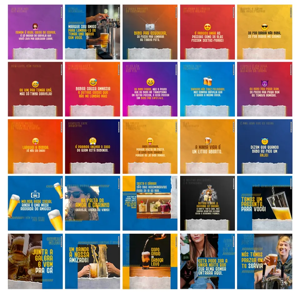 130 Artes Mídias Sociais Cervejaria Bar Bares Distribuidora de Bebidas Editáveis Photoshop 2