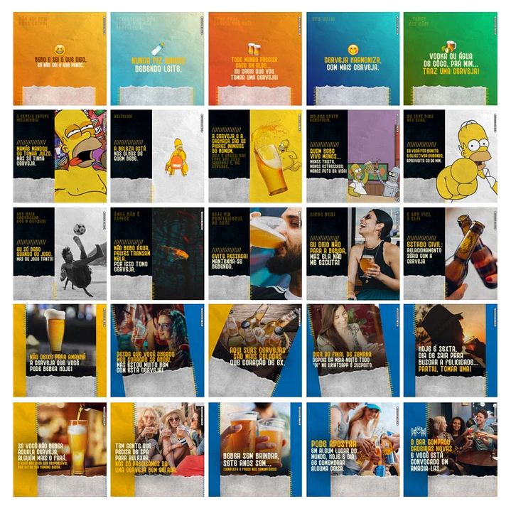 130 Artes Mídias Sociais Cervejaria Bar Bares Distribuidora de Bebidas Editáveis Photoshop 3