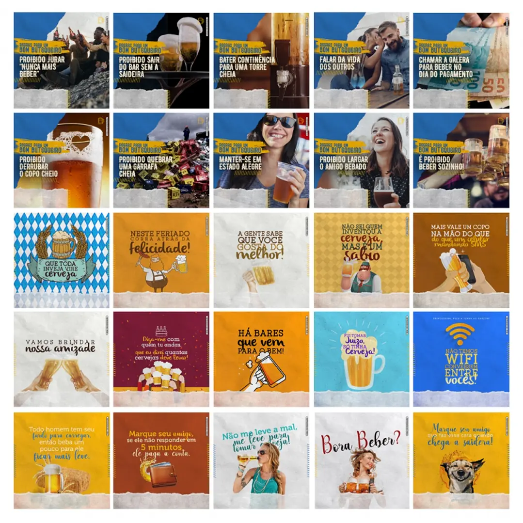 130 Artes Mídias Sociais Cervejaria Bar Bares Distribuidora de Bebidas Editáveis Photoshop 1