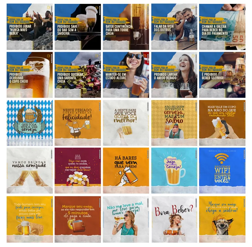 130 Artes Mídias Sociais Cervejaria Bar Bares Distribuidora de Bebidas Editáveis Photoshop 1