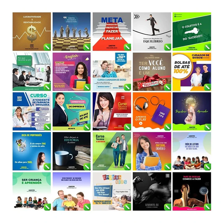 210 Artes Mídias Sociais Templates Editáveis Corel Draw 1
