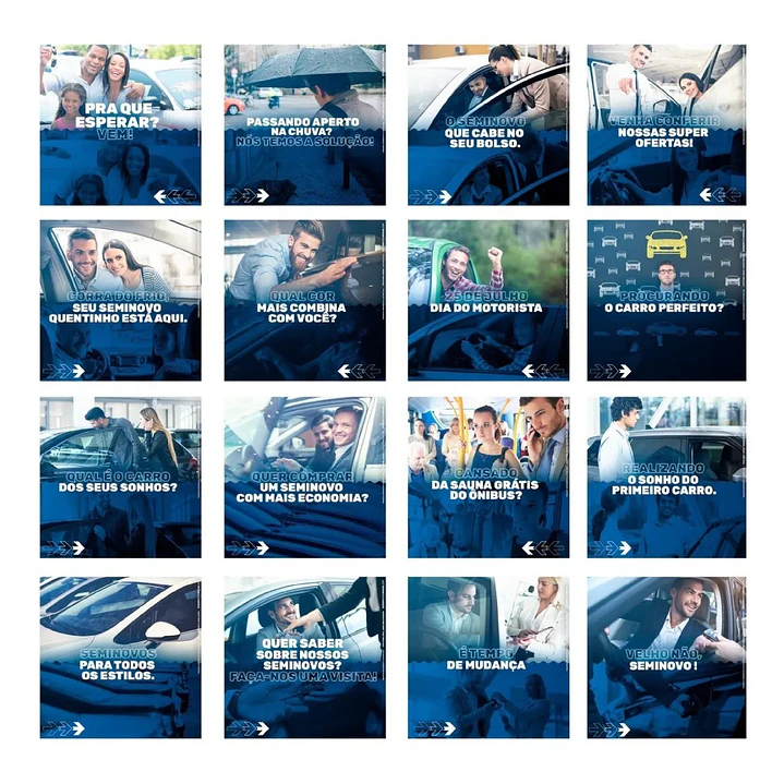 130 Artes Mídias Sociais Concessionaria Editáveis Photoshop 1