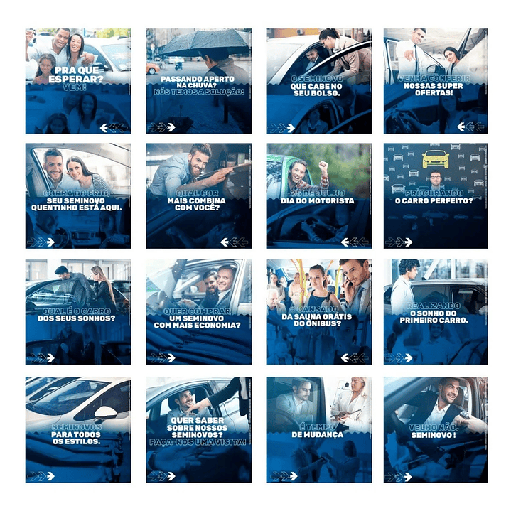 130 Artes Mídias Sociais Concessionaria Editáveis Photoshop 1