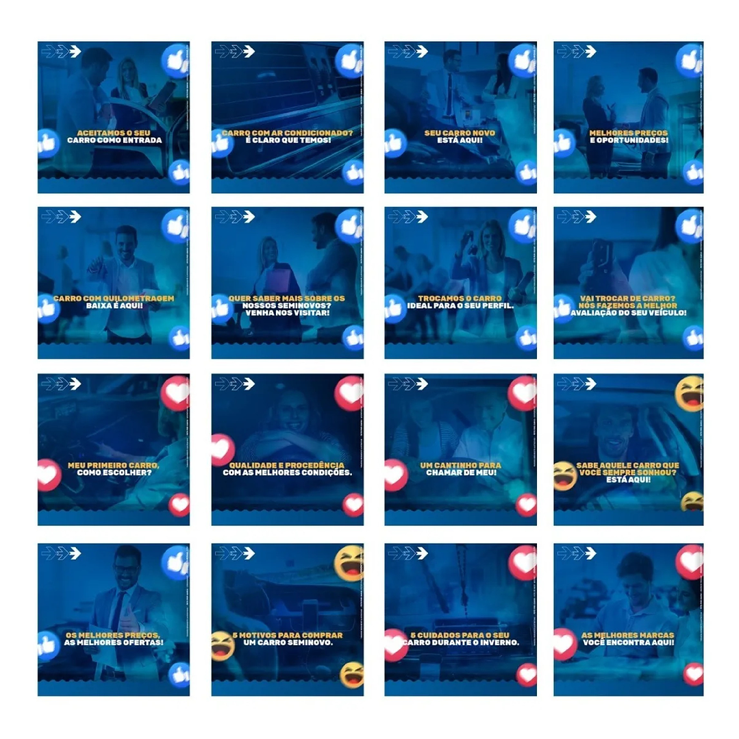 130 Artes Mídias Sociais Concessionaria Editáveis Photoshop 6