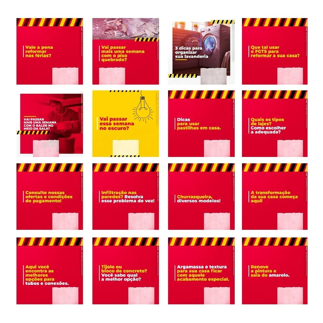 130 Artes Mídias Sociais Construção Civil Editáveis Photoshop 2