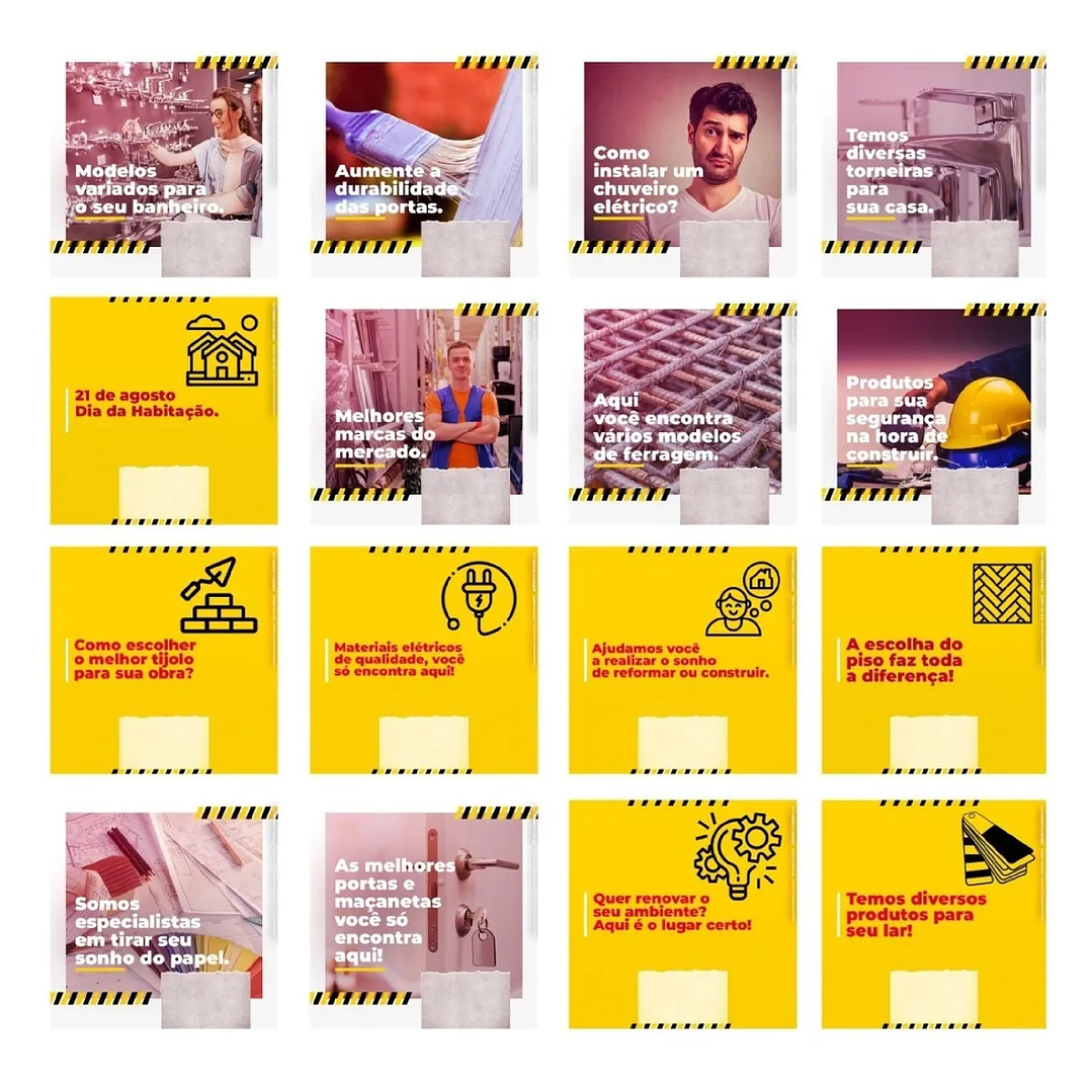 130 Artes Mídias Sociais Construção Civil Editáveis Photoshop 5