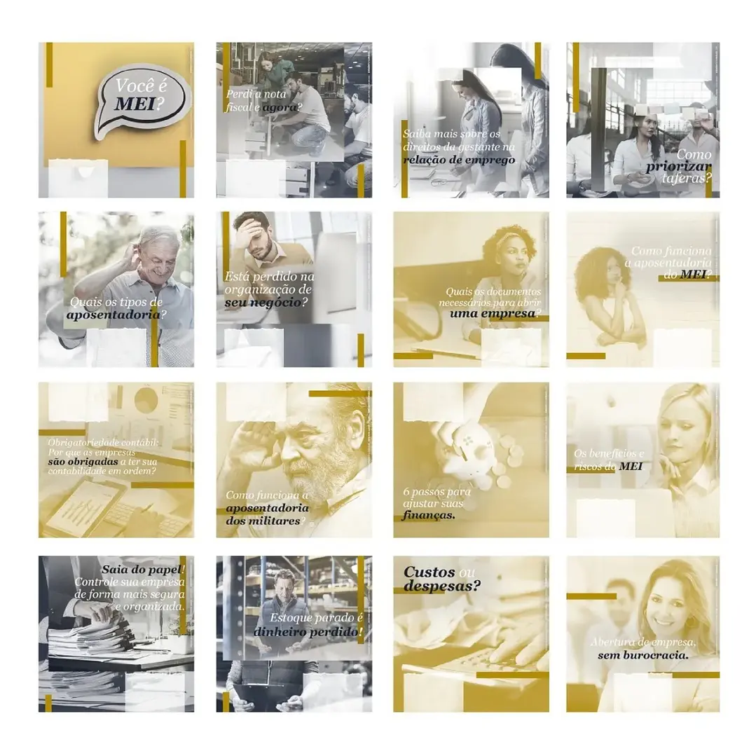 130 Artes Mídias Sociais Contabilidade Editáveis Photoshop 1