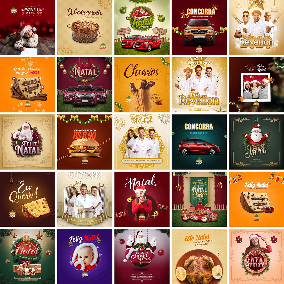 150 Artes Mídias Sociais Datas Comemorativas Editáveis Photoshop 1