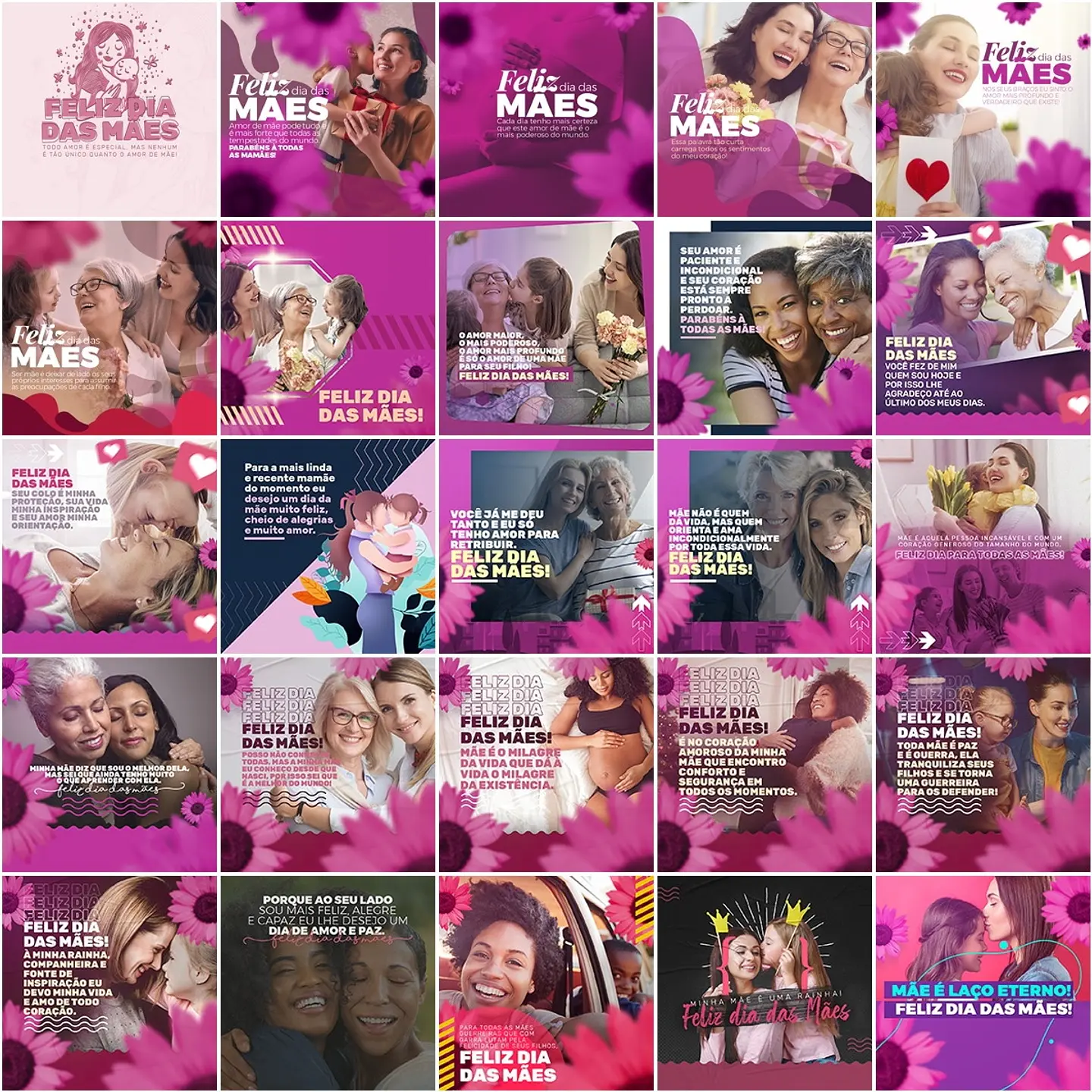 120 Artes Mídias Sociais Dia das Mães Editáveis Photoshop 4