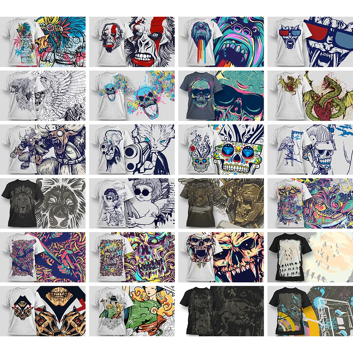 80 Artes para Estampas Camisa T-shirt Editável em Corel Draw 1