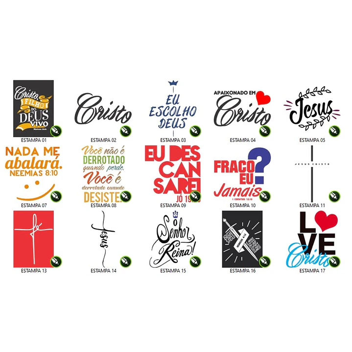 150 Artes Estampas Sublimação Silk Vetores Vetor Gospel Editável em Corel Draw 2