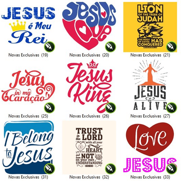 150 Artes Estampas Sublimação Silk Vetores Vetor Gospel Editável em Corel Draw 3